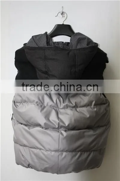 2014-2015 New Fashion Men's Winter Woolen Coat Men Fashion Waistcoat photo-3