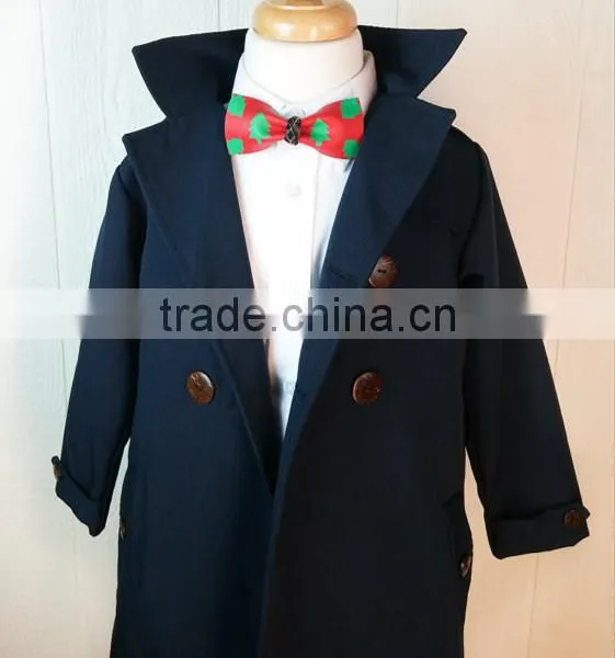 Stylish Coat Little Trench Wool Coats Kids Clothes Boys Formal Winter Jacket photo-3