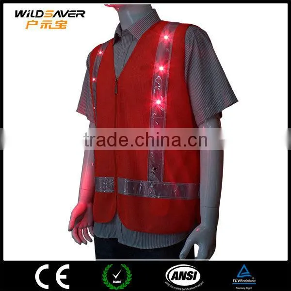 Customized Led Strip Yellow Vest Safety Reflective Jacket for Outdoor Work photo-5