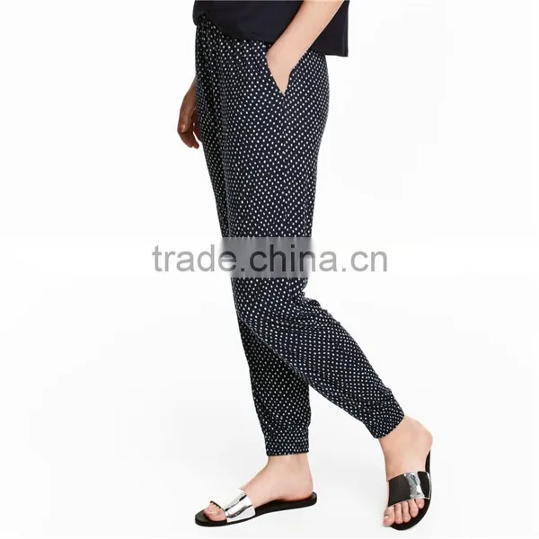 Viscose Baggy Rubbery Pull on Jersey Hip Hop Harem Pants photo-3