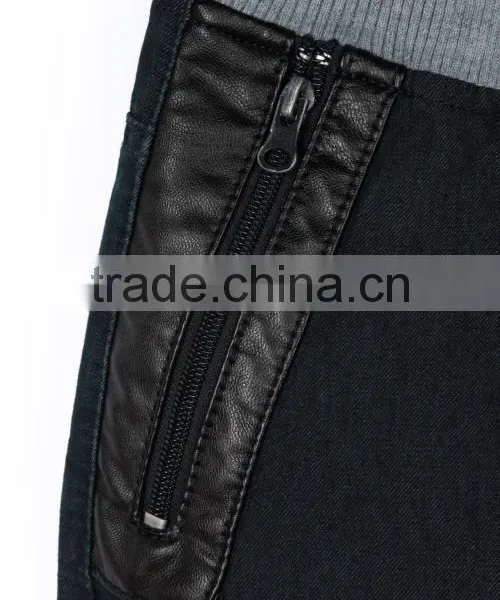 Guangzhou Garments Factory New Style Dark Blue 11 Years Old Jeans Trousers for Children photo-5