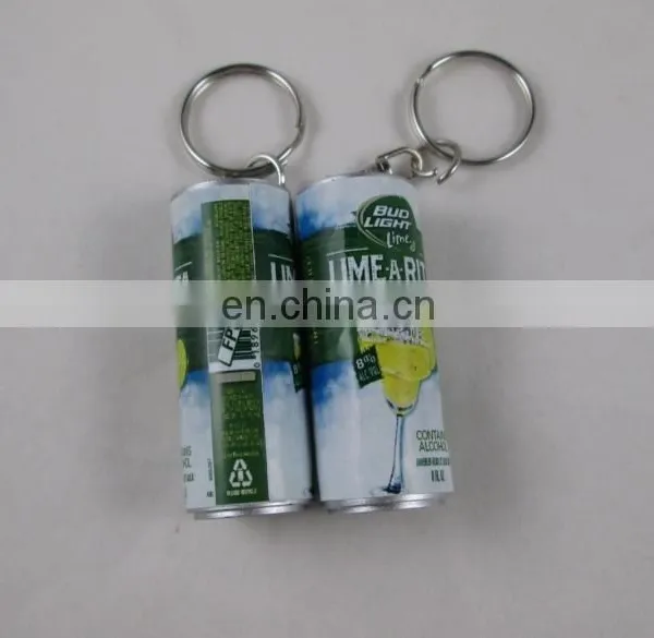 Plastic Mini Keychain With Unique Can Shape Keyring photo-4