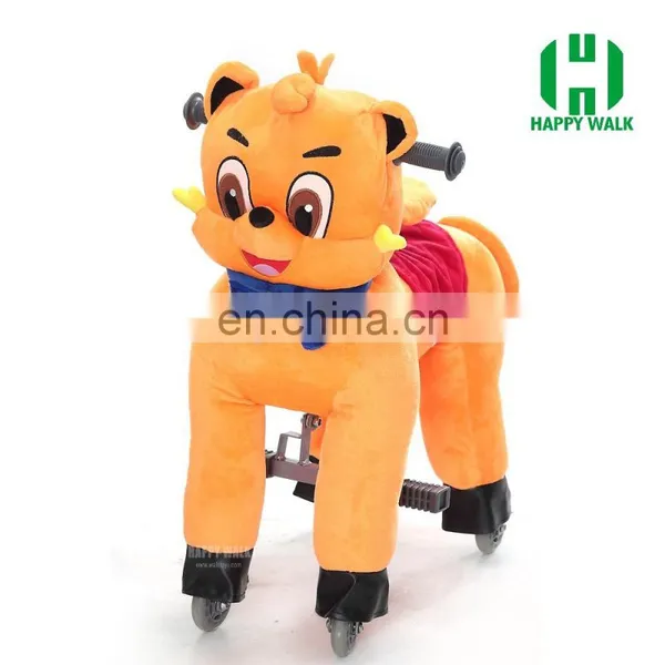 New Design Plush Toy Horse on Wheels Adult Porn Blue Mechanical Rabbit Sex Horse Toy photo-5