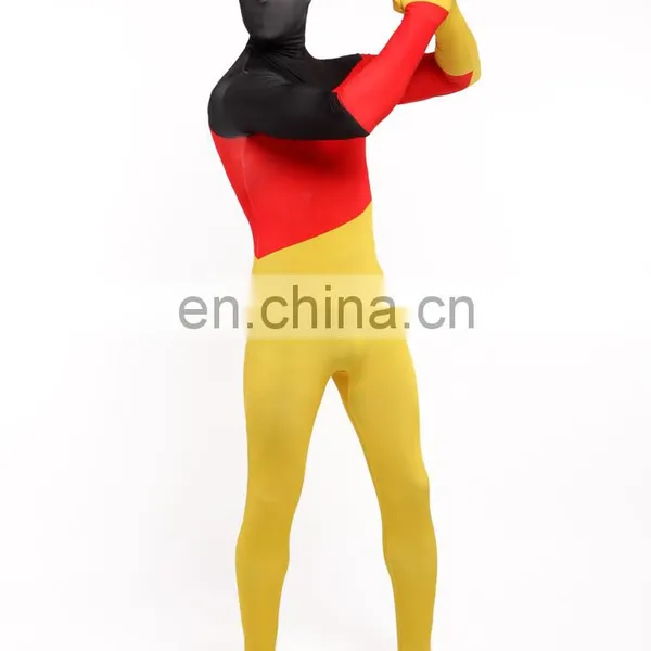 Mens Womens Zentai Germany German Flag Zentai Suit Skin Costume All Sizes photo-2