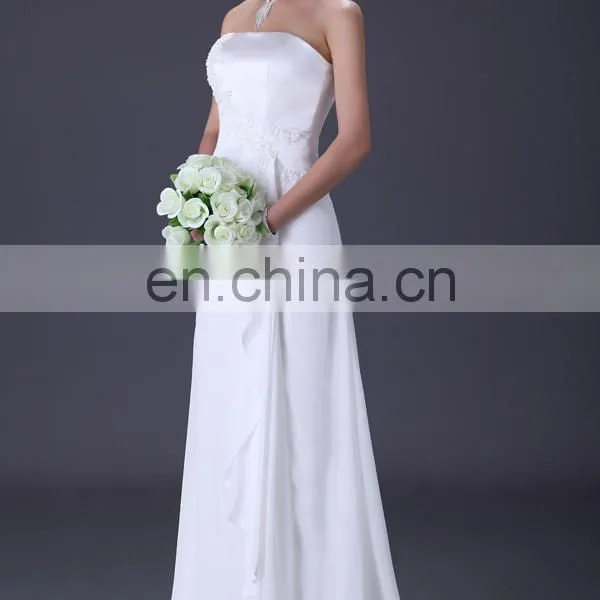 Fashion Ball Gown Long Floor Length Lace Sweetheart White Wedding Dress 2015 CL3184 photo-5