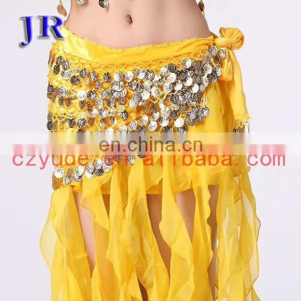 Egyptian Velvet Belly Dance Hip Scarf With Coins for Sale Y-2020# photo-6