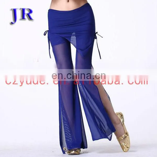 Sexy High Quality Net Cloth Plus Size Belly Dance Pants for Ladies K-4012# photo-2