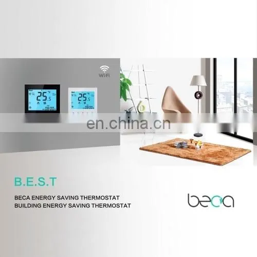 LCD Display Air Conditioning 2-Pipe Programmable Room Thermostat for Fan Coil Unit, Supports Wifi(White) photo-5