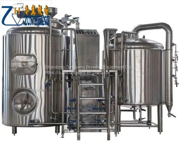 1000L Beer Brewing Equipment 3 Vessel Mash System Alcohol Equipment Beer Brewery Equipment