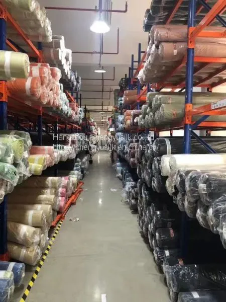 Pure silk and polyester fabric for scarf and cloth