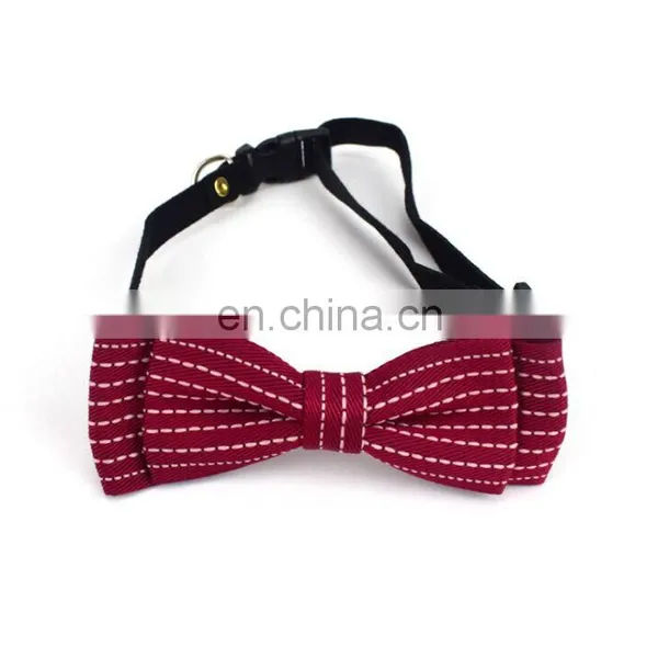 Handcrafted Adorable Pet Bow Ties Adjustable Bow Tie Fashion Accessories for Pet Dog Cat photo-4