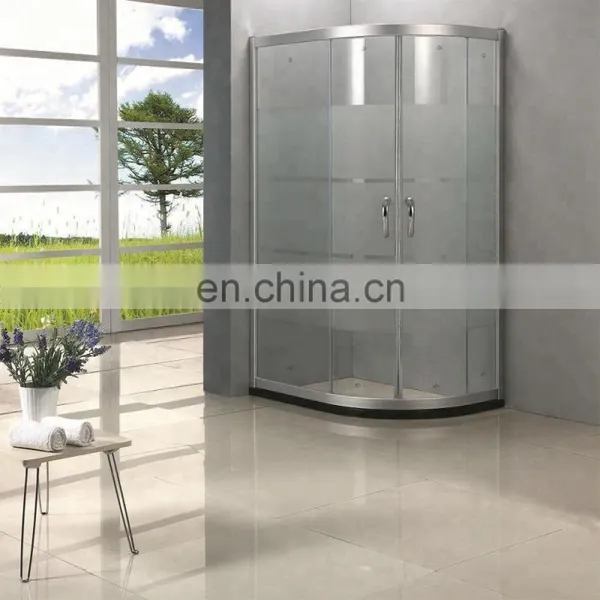 8MM 10MM 12MM 15MM 19MM Tempered Curved Glass Shower Door photo-3
