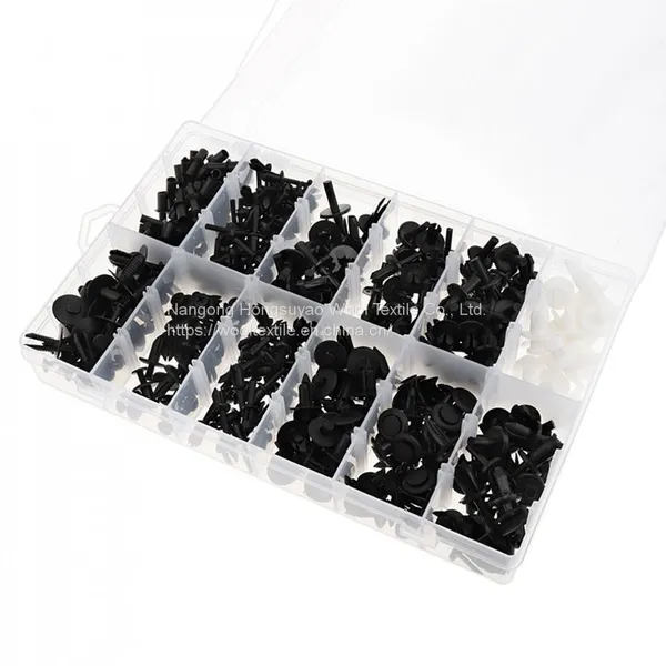 HE09 350PCS Black Car Universal Bumper Fixed Clamp Push Type Fasteners photo-4