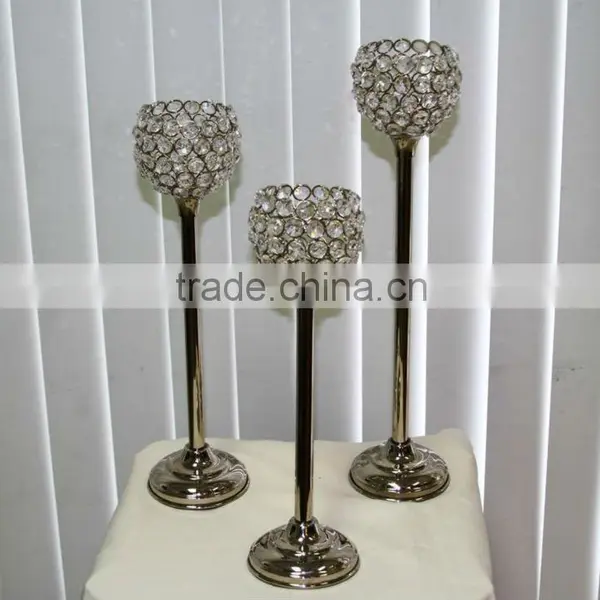 Floor Wedding Candelabra With Crystal Ball photo-4
