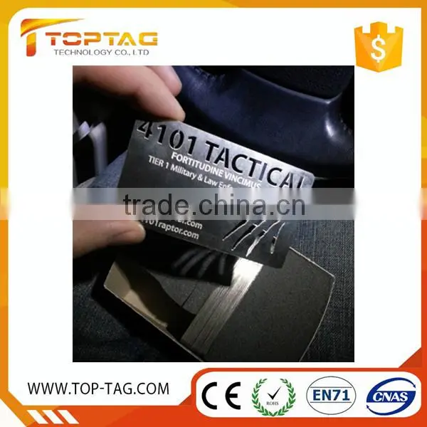 Customized Lase Cut Stainless Steel Metal Busniess Card For Gift Usage photo-3