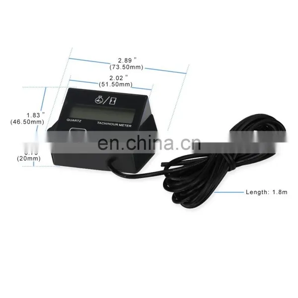 Waterproof Digital Engine Tach Hour Meter Tachometer Gauge Engine RPM LCD Display For Motorcycle Motor Stroke Engine Car Boat photo-4