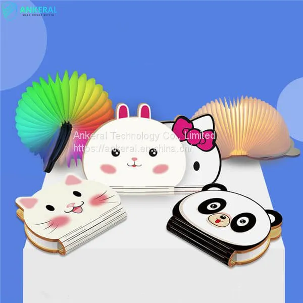 2021 Tending Best Sales Cartoon Design Wooden Folding Book Lights China Wholesaler