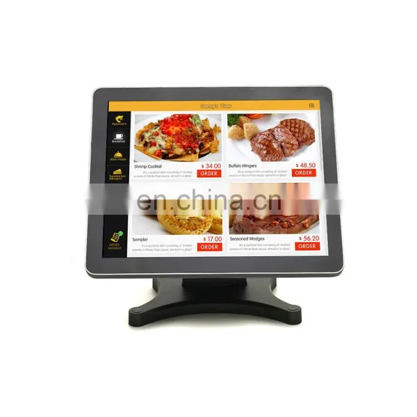 Desktop Pos Machine 15 Inch LED Capacitive Touch Screen Touch POS All in One for Supermarket photo-2