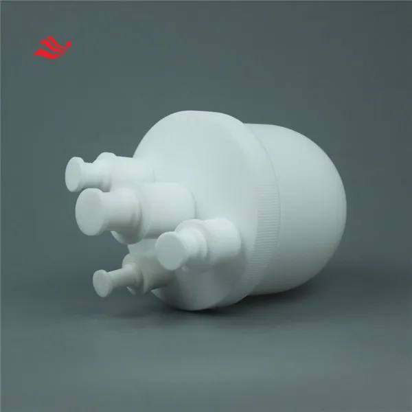 Laboratory 500ML PTFE Round Bottom White Three-necked Flasks With Plug Seal photo-5