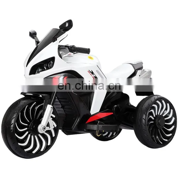 Children's Electric Motorcycle Can Sit on Adult Boys and Girls Three-wheeled Double Rechargeable Large Toy Car