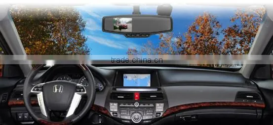 Rearview Mirror Car DVR With 2.7 Inch TFT LCD Srceen 2-way Video +720P photo-3