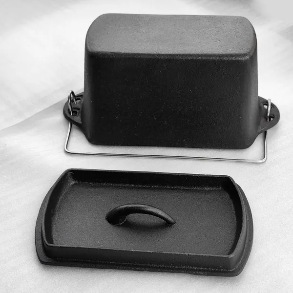 Cast Iron Bread Pan With Lid, Loaf Pans 2-Piece Set for Baking Homemade Meatloaf photo-3