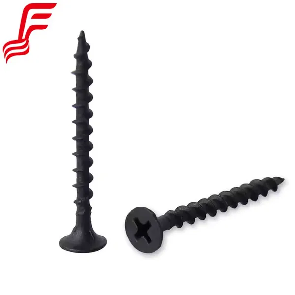 Chinese Fastener Manufacture Black Flat Head Self Tapping Drywall Screws Fasteners
