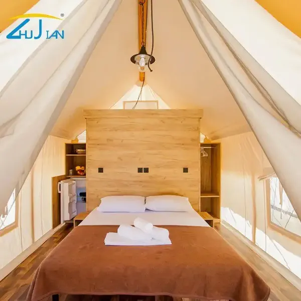 Outdoor Luxury Nomadic Tent Manufacturer Camping Homestay Scenic Spot Vacation Internet Celebrity Campsite Wooden Hotel Tent photo-3