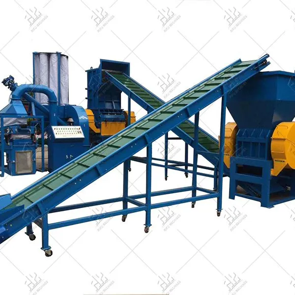 Équipement de recyclage de déchets de câbles en cuivre sans impact environnemental, machine de recyclage de fils de cuivre usagés