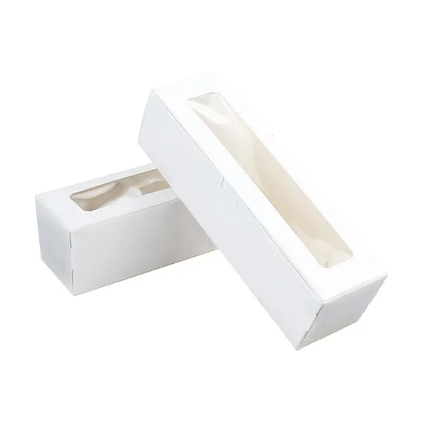 Kraft Paper Macaron Paper Packaging Box With Window photo-4