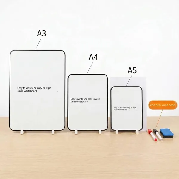Erasable Whiteboard, Magnetic Writing Board for Children's Desktops, Used for Teaching, Note - Taking, Live - Streaming Quizzes, and Home Use, Small Blackboard