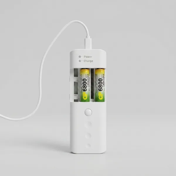 Universal Batteries Charge Hub C Input Portable and Multifunctional for Aa Aaa and More Batteries Also With C Output