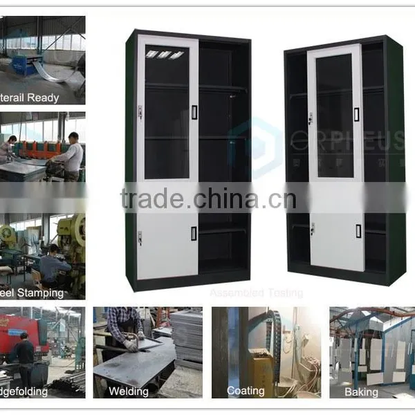 Wholesale Price Office Furniture Sliding Door File Cabiner Steel Cabiner Shot Glass Display Cabinet photo-6