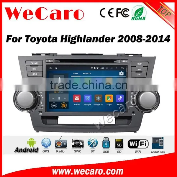 Wecaro WC-TH8012 Android 5.1.1 Car Radio Navigation for Toyota Highlander 2008-2014 Android Car Dvd Bluetooth WIFI 3G Playstore photo-4