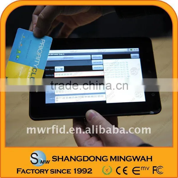 Android PDA Handheld Reader of 13.56 RFID with 3G programable
