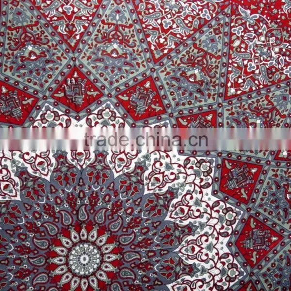 Indian Hippie Mandala Round Tapestry Printed Bedcover Hanging Boho Throw photo-2
