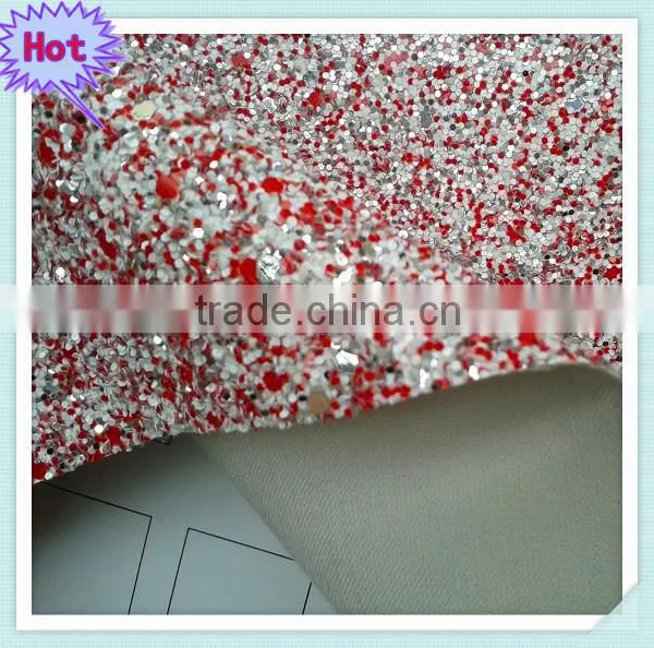 PU Glitter Fabric Leather,glitter Leather for Lady Shoes Quality Choice photo-4
