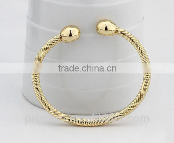 100% Copper Bangle Magnets Health Balance Magnetic Pure Copper Bracelet photo-4