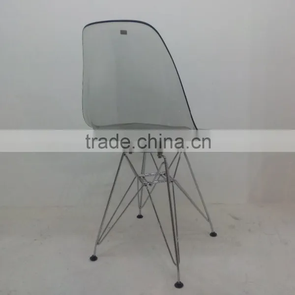 Wholesale PC Plastic Chair With Steel Legs Plastic Chair for Sale HYX-601A photo-4