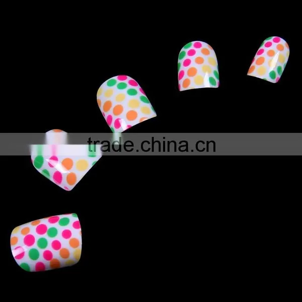 Kids Press on Fake Nail Tips for Girls Quick Make a Nail Done in Salon or at Home