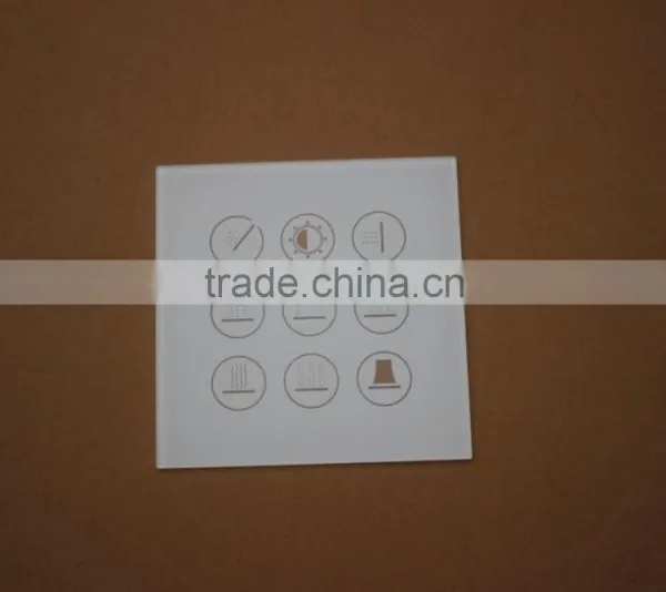 Touch Panel Lamp Lighting Remote Control Switch Wall Glass Black White Panel Switch Wall Glass photo-6