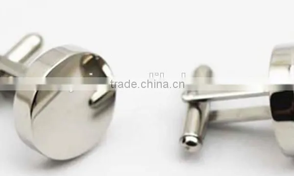 Steel Custom Made Cufflinks Blank Make Custom Cufflinks photo-2