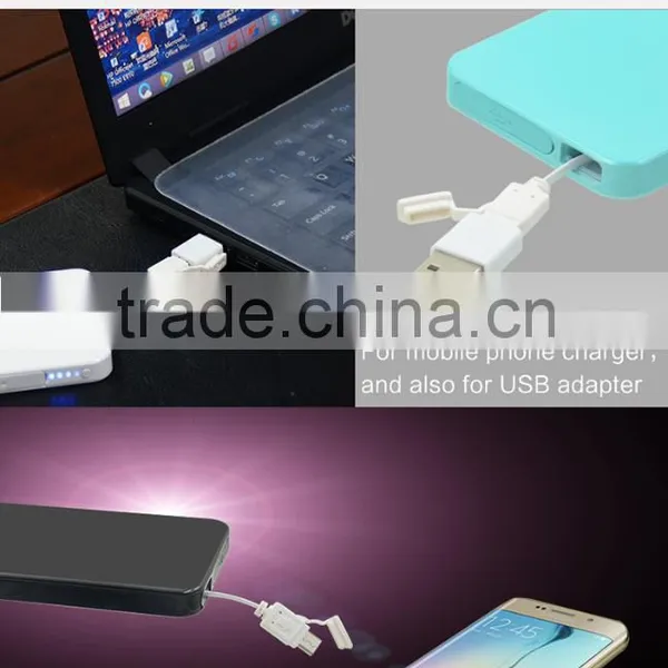 Retractable Cable Wireless Mini Power Bank With CE FCC ROHS photo-5