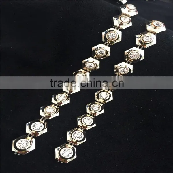 Hot Heart Shape Rhinestone Mesh Plastic Rhinestone Trimming Garment Accessories photo-2