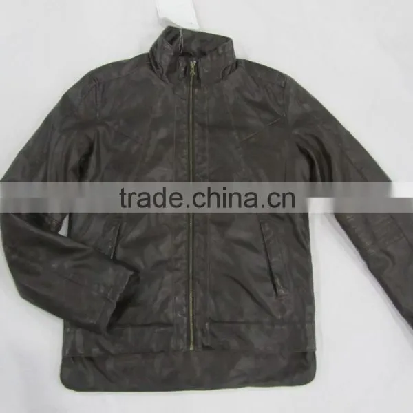 2014 Men's pu Leather Jacket New Arrival