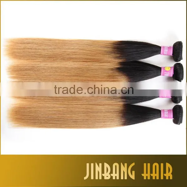 2016 New Premium Ombre Hair Weave Silk Straight Colored Two Tone Virgin Brazilian Human Hair Extension photo-3
