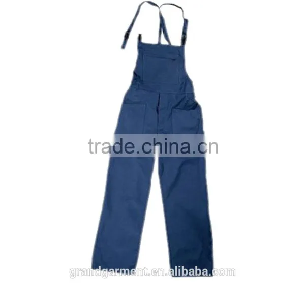 High Quality Navy Blue Multi-pockets Work Bib Overalls photo-2