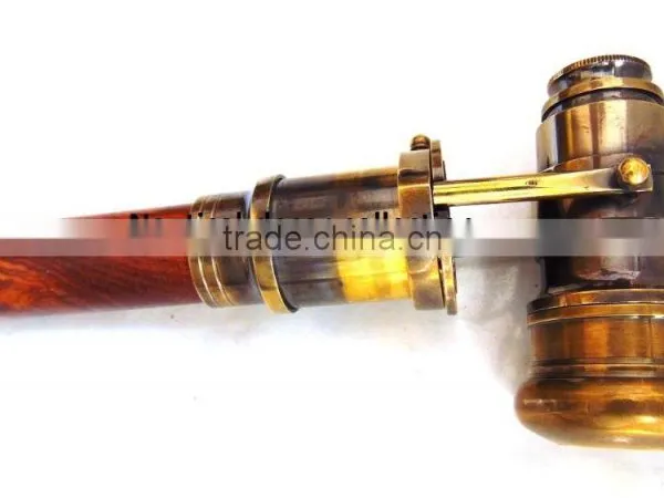 ANTIQUE BRASS FINISHING TELESCOPE HANDLE WALKING CANES-DECORATIVE WALKING CANES-DESIGNER WALKING CANES Wk1179 photo-2