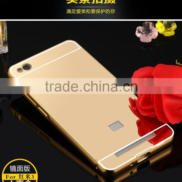Wholesale Mirror Phone Case Cell Phone With Mirror Cover Case For Xiaomi For Redmi 3 photo-4