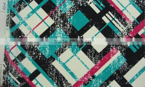 Green Square Spandex Print Nylon Fabric for Beach Chair photo-3